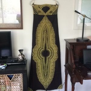 Handmade cotton dress from Liberia - worn once
